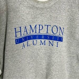 3/$60 Vintage Port and Company Hampton University Almuni Fleece Sweatshirt SZ L